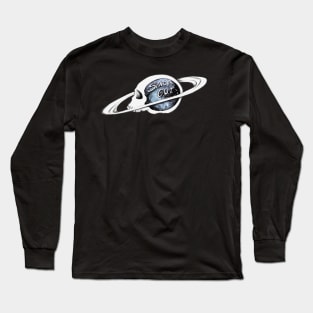 Spaced Out- Silver Long Sleeve T-Shirt